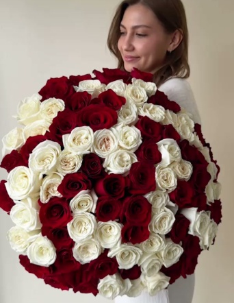 Букет из 101 розы Эквадор №2048