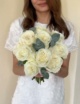 Букет невесты из роз и эвкалипта №960