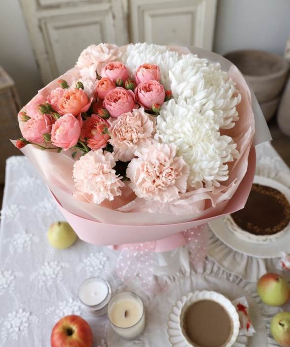 Букет нежный сборный №1544