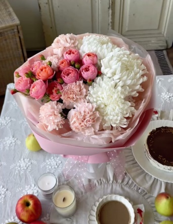 Букет нежный сборный №1544