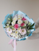Букет нежный в голубом оформлении №1944