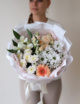 Букет в белом оформлении №1946