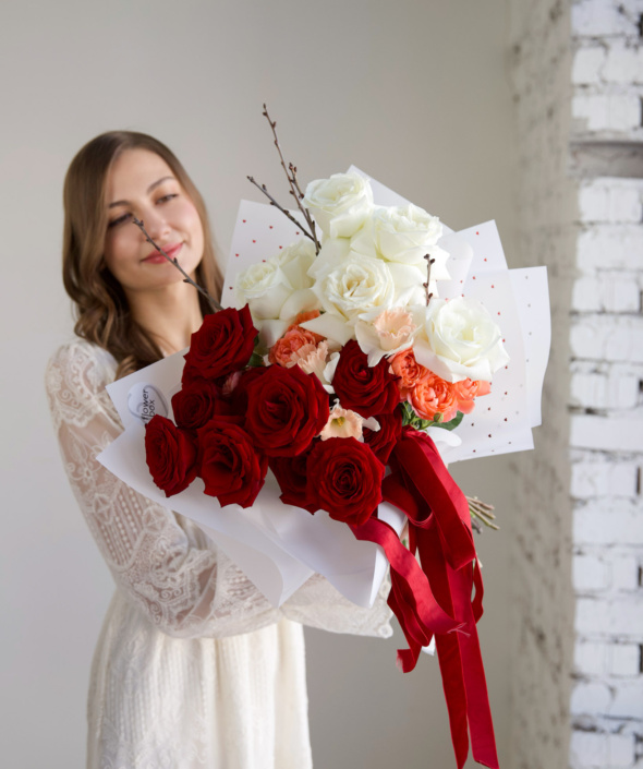 Градиентный букет №2137