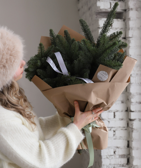 Объемный букет из нобилиса №2129