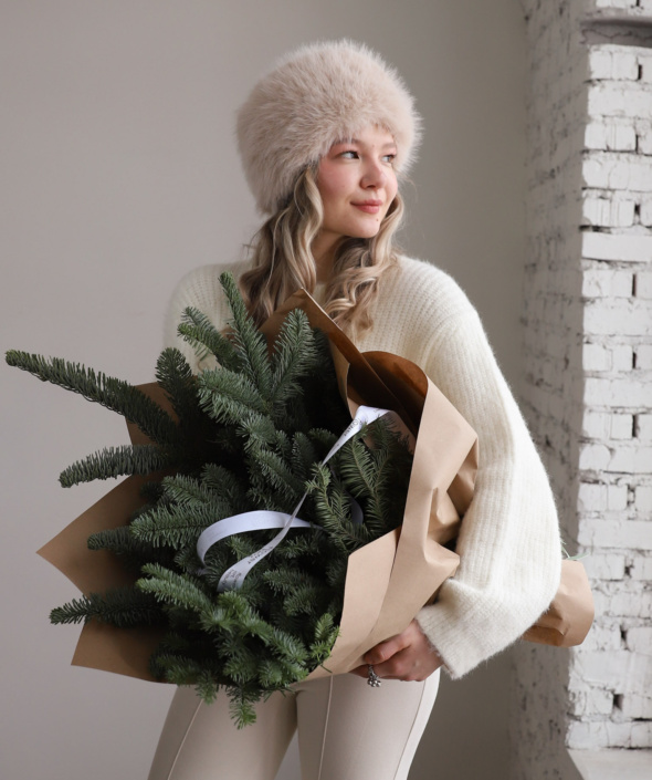 Объемный букет из нобилиса №2129