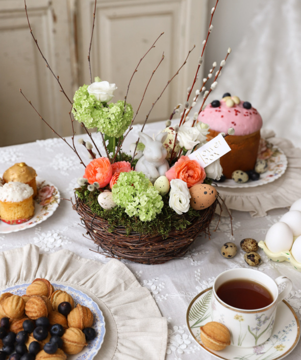 Пасхальная композиция в гнезде №2148