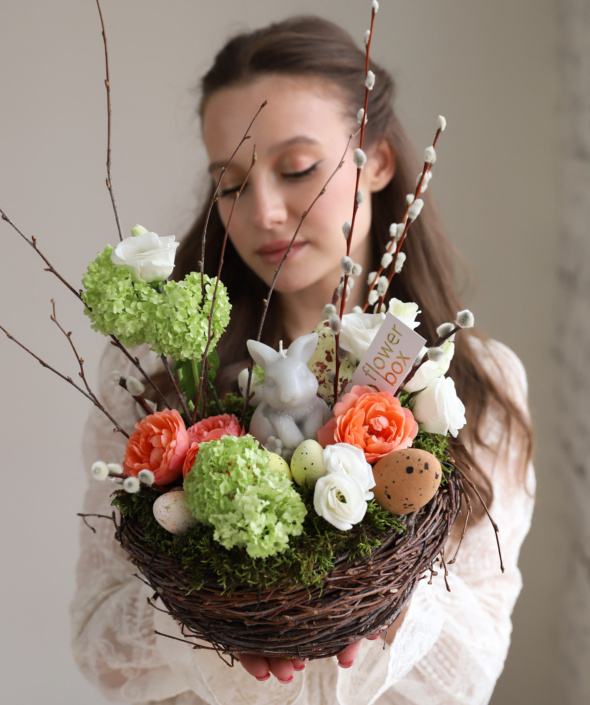 Пасхальная композиция в гнезде №2148