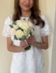 Свадебный кремовый букет №1910